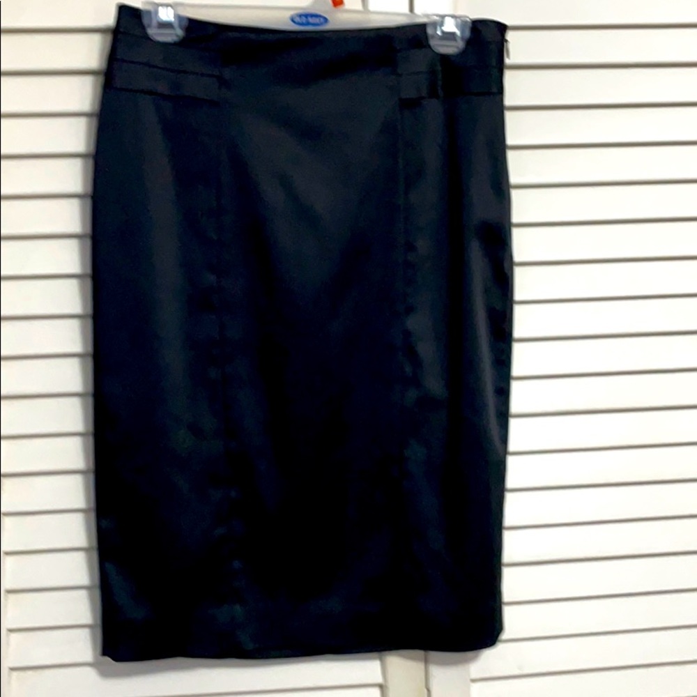 White House Black Market black Tuxedo skirt 4